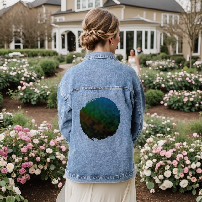 Emerald Twilight Denim Jacket (Wedding Back)
