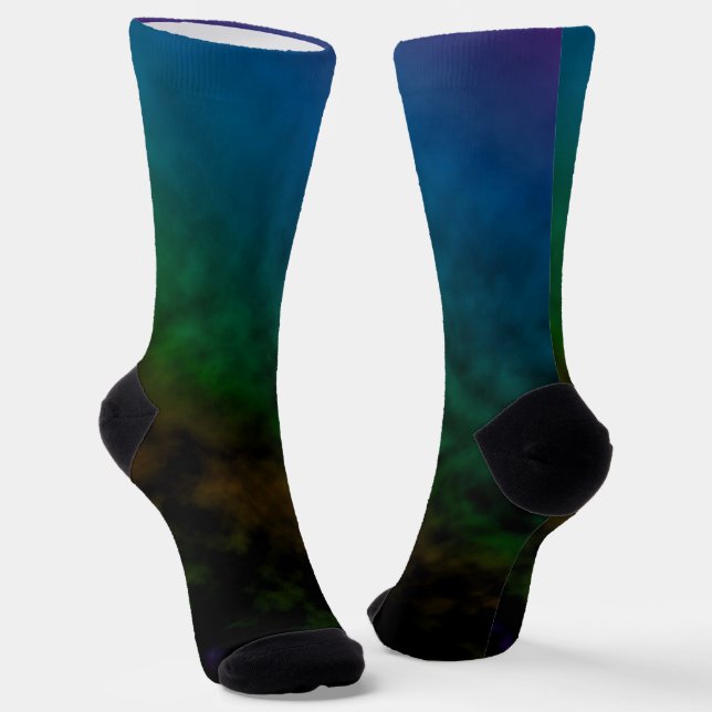 Emerald Twilight Socks (Angled)