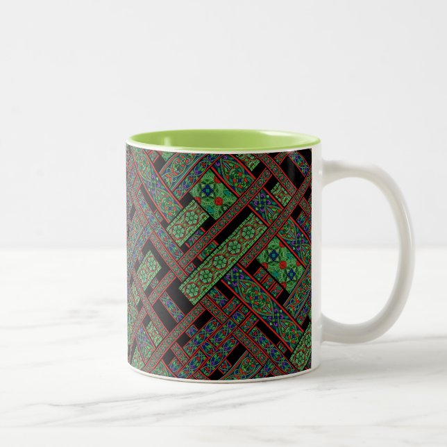 Emerald Twilight Stained Glass Mug (Right)