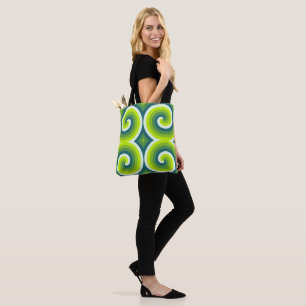 Emerald Vortex Quartlet Tote Bag