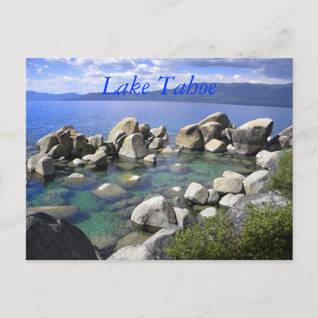 Emerald Waters Lake Tahoe Postcard (Front)