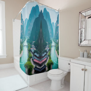 Emerald Waters & Mountain Views – Scenic Bathroom