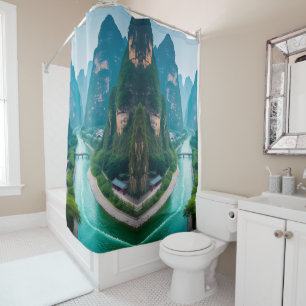 Emerald Waters & Mountain Views – Scenic Bathroom