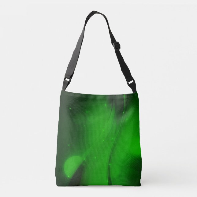 Emerald Wave Crossbody Bag (Back)