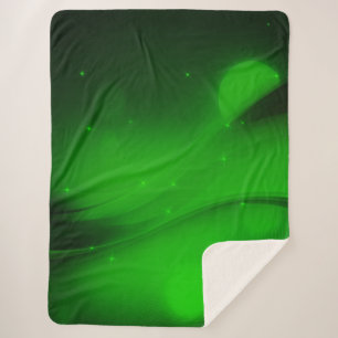 Emerald Wave Sherpa Blanket