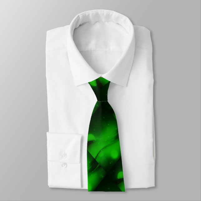 Emerald Wave Tie (Tied)