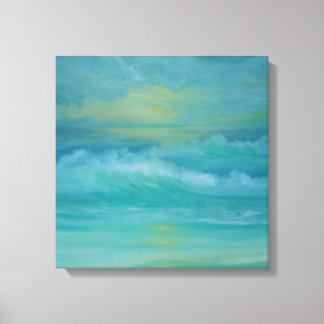 Emerald Waves Canvas Print