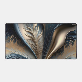 Emerald Whisper - Sarcelle - Or Art Floral Abstrai
