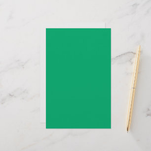 Emerald & White Custom Stationery Set