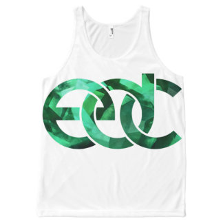 Emerald/white EDM All-Over-Print Tank Top