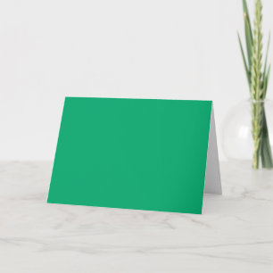 Emerald & White Folded Greeting Card – Customize