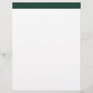 Emerald White Return Address Letterhead