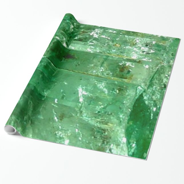 Emerald Wrapping Paper (Unrolled)