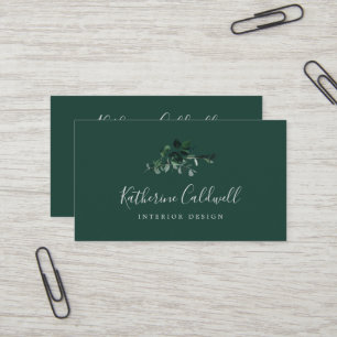 Émeraude   Carte de visite vert