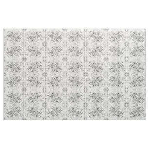 Emergence Fabric Pattern in black and white