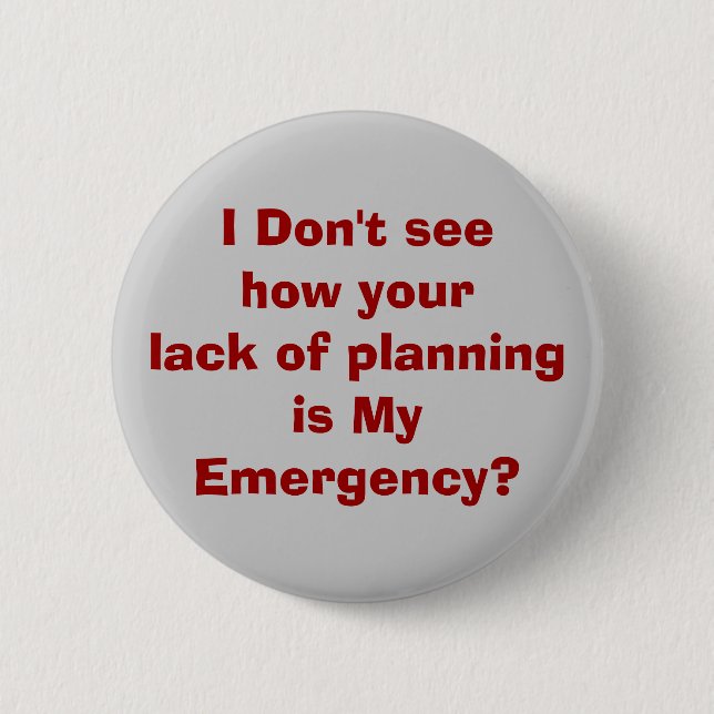 emergency 2 inch round button (Front)