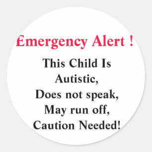Emergency Alert Stickers