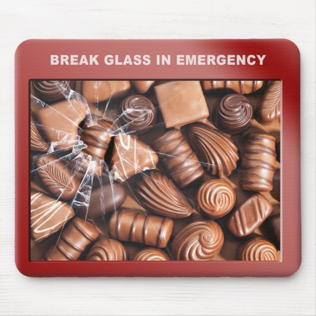 Emergency Chocolate Mouse pad (Front)