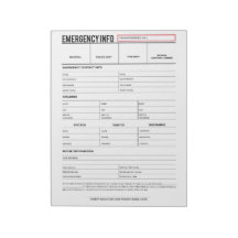 Emergency Contact Information Sheet