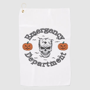 Emergency Departement Room Er Nurse Skeleton Hallo Golf Towel