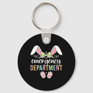 Emergency Department Bunny Emergency Room Er Nurse Keychain