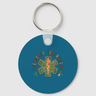 Emergency Department Christmas Emergency Room Keychain