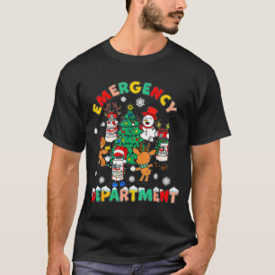 Emergency Department Christmas Santa Er Crew Nurse T-Shirt