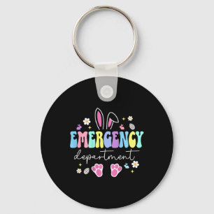 Emergency Department Easter Er Nurse Emergency Roo Keychain