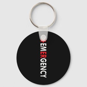 Emergency Department Emergency Room Nurse ( On Bac Keychain