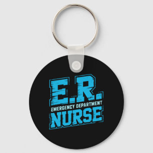 Emergency Department Er Nurse Gift Paramedic Keychain