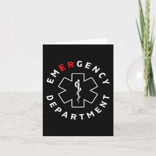 Emergency Department Er Rn Nurse Retro Healthcare Card