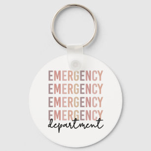 Emergency Department ER Staff ER Nurse ER Tech Keychain