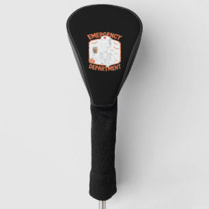 Emergency Department Funny Halloween Nurse Essenti Golf Head Cover