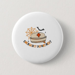 Emergency Department Halloween Emergency Room Nurs 2 Inch Round Button