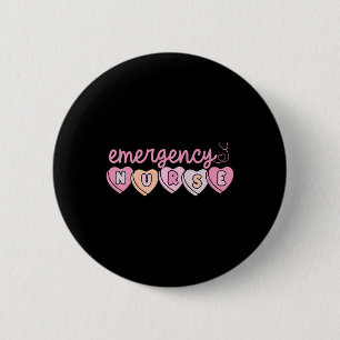 Emergency Department Nurse Hearts Er Rn Ed Valenti 2 Inch Round Button