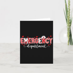 Emergency Department Nurse Valentines Er Ed Tech Card