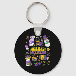Emergency Department Scrub Rn Icu Pacu Er Nurse Ma Keychain