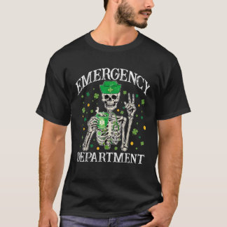 Emergency Department Skeleton ED ICU Nurse Patrick T-Shirt
