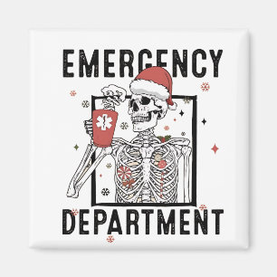 Emergency Department Skeleton Nursing Coffee Lover Magnet