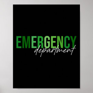 Emergency Department St Patricks Day Emergency Roo Poster