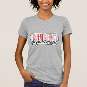 Emergency Department Typography Shirt Design_1