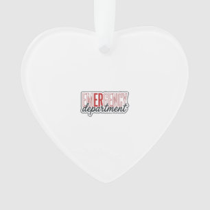 Emergency Department Typography Shirt Design_1 Ornament