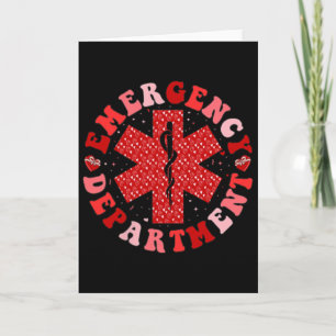 Emergency Department Valentine Er Nurse Valentines Card