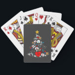Emergency Department Xmas Tree Nurse Playing Cards<br><div class="desc">quilted Christmas tree,  holiday quilter,  patchwork Xmas,  sewing meme 2025,  festive stitching,  fabric art tree,  quilting lover gift,  crafty holiday</div>