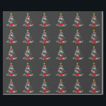 Emergency Department Xmas Tree Nurse Wrapping Paper<br><div class="desc">quilted Christmas tree, holiday quilter, patchwork Xmas, sewing meme 2025, festive stitching, fabric art tree, quilting lover gift, crafty holiday</div>