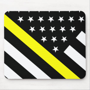 Emergency Dispatcher Flag Mouse Pad