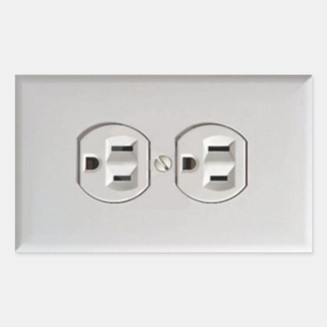 Emergency Electrical Outlet Sticker (Front)