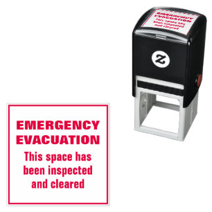 Emergency Evacuation Fire Drill Stamp