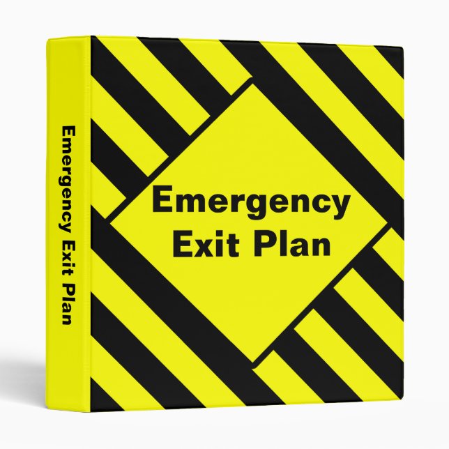 Emergency Exit Floor Plan Binder (Front/Spine)