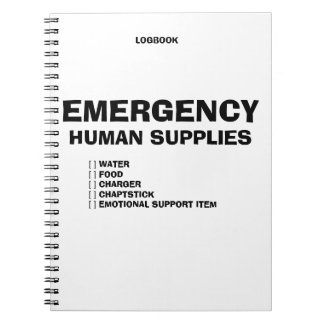 Emergency Human Supplies Notebook
